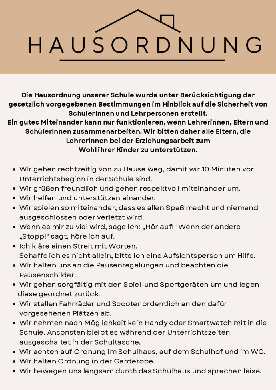 Hausordnung